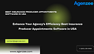 Expert's Choice is Best Insurance Producer Software for Appointments in USA