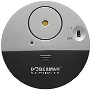 DOBERMAN SECURITY Ultra-Slim Window Alarm with Loud 100dB Alarm and Vibration Sensors - Modern & Ultra-Thin Design Co...