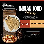 Experience Authentic Indian Flavors with Shalimar’s Indian Food Delivery – Shalimar Cuisine of India