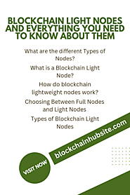 Blockchain nodes