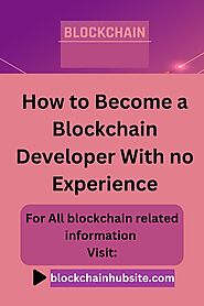 How to become a Blockchain developer with no expiernce