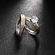Gorgeous RING SET (2pcs) Gold Plated Rhinestone Rings – Tophatter's Smashing Daily Deals | Shop Like a Billionaire | ...