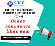 Skyrocket Engagement: Elevate Facebook comments Likes Influence with Socio Cosmos