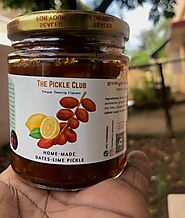 homemade preservative- free fresh dates-lime pickle on tocco
