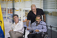 Jose Manuel Daes, Christian Daes y Juan Manuel Santos