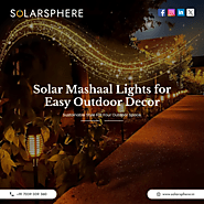 Let Your Space Shine with Solar Lights| SolarSphere