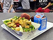 Why the healthy school lunch program is in trouble. Before/after photos of what students ate.