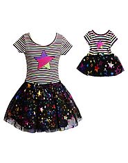 Colorful Star Dance Set with Matching Outfit for 18 inch Doll
