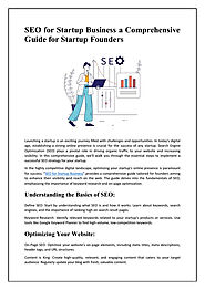 SEO for Startup Business A Comprehensive Guide for Startup Founders.docx | Powered by Box