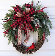 Rustic Farmhouse Christmas Wreaths For The Front Door – Unique Styles You’ll Love