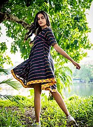 Ratri - Khesh Dress : HIJI BIJI | Sustainable Indo-Western Wear by Prathaa – Prathaa Weaving Traditions