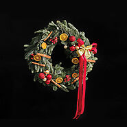 Christmas Red Wreath | Christmas Tree Decoration Centerpiece - Aiwa Flowers