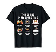 Things I Do in My Spare Time Gaming T-Shirt