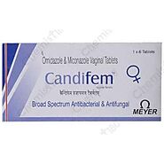 buy candifem vaginal tab online at best price | Chemist180: Buy strip of 10 tablets at best price in India | Chemist180