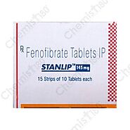 buy stanlip 145mg tab online at best price | Chemist180: Buy strip of 10 tablets at best price in India | Chemist180