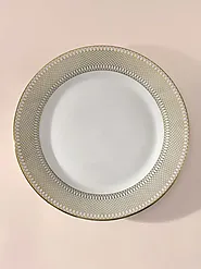 Gold Rim Dessert Plate