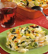 Lasagne vegetariane con sedano, broccoletti e cavolfiore