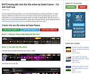 Hướng dẫn tân binh chơi xóc đĩa online tại Dubai casino luôn thắng
