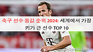축구 선수 몸값 순위 2024: 세계에서 가장 키가 큰 선수 TOP 10