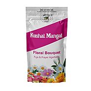 Kushal Mangal Floral Bouquet-Zipper Pouch