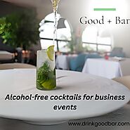 Alcohol-free cocktails for business events