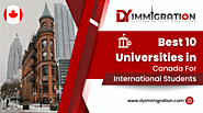 Best Universities in Canada For Indian Students - DY