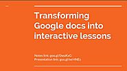 Google Docs: 8 types of interactive lessons (with examples to copy!)