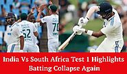 South Africa Vs India Test Series 2023 Highlights, India Is On Backfoot As South Africa Racing Towards A Lead