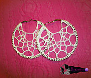 Crochet Web Earrings