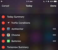 Take it easy with widget notifications