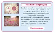 Beautiful Tuesday Morning Prayers - Explore Study
