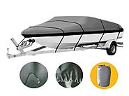 Brightent Boat Cover Heavy Duty 600D Three Sizes Water Proof Trailer Fishing Ski Covers (Fit Boat Length 17'-19' XBT2H)