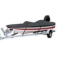 Classic Accessories StormPro Heavy-Duty Boat Cover With Support Pole For Bass Boats, 16' - 18.5' L Up to 98" W
