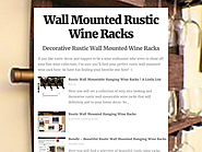 Wall Mounted Rustic Wine Racks