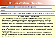 U.S. Constitution Interactive