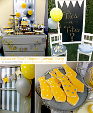 Ties or Tutus Gender Reveal Shower Party Planning Decorations Ideas