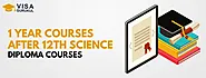 1 Year Courses After 12th Science: Diploma Courses 