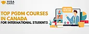 Top PGDM Courses in Canada For International Students 