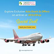Explore Exclusive Asia Deals & Offers on airlines at UKGoShop