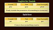English irregular verbs list [Danish]/Engelske verber