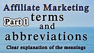Affiliate Marketing terms and abbreviations / Affiliate
