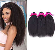 3 Bundles Beautiful Remy Kinky Straight Hair Extensions Human Hair Bundles - NubianPrincessHairShop.com