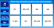 Matching Decimals - Subtraction
