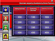 Decimals Jeopardy Game