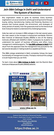 A Top BBA College in Delhi NCR