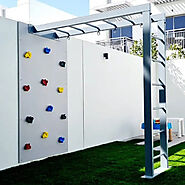 Best Climbing Wall with Metal Monkey Bars at Affordable Price at Moon Kids Home