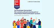 Aretove Receives Good Place To Work Certification - Aretove Technologies