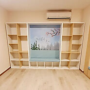 Book Shelf With Seating at Cheapest Price @ UAE @ Moon Kids Home