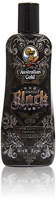 Australian Gold Sinfully Black 15x Deep Dark Bronzing Tanning Lotion, 8.5 Ounce