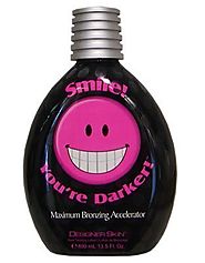 2010 Designer Skin Smile You're Darker Bronzer Tanning Lotion 13.5 oz.